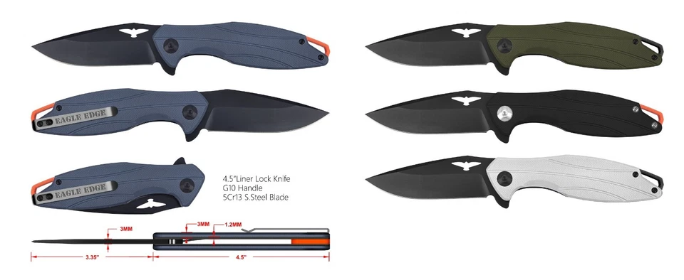 ¡NUEVO! Cuchillo Cerradura Plegable Eagle Edge ELITE SERIES Coleccionistas, Numerado 1ª Edición Foto 3 de 4