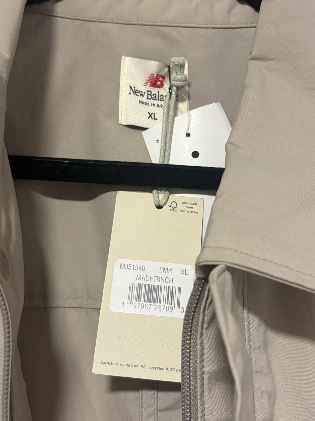 New Balance “Made In USA” Trench Coat - XL thumbnail 6