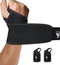 Wrist Wraps 2-Pack, Adjustable Breathable Wrist Brace for Men Pain for Ca...