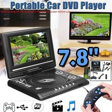 7.8" FHD Tragbarer DVD Player Auto Moniter 270° 16:9 Drehbarer AKKU USB SD