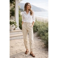 Spanx Jogger Pants Womens S Tan Elastic Waist...