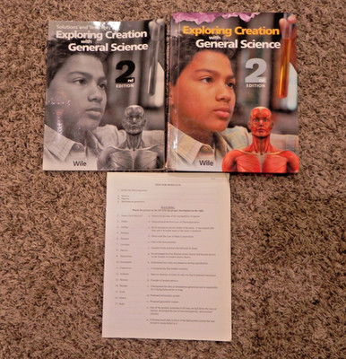 Exploring Creation with General Science 2nd Edition Textbook, Tests, Solutions