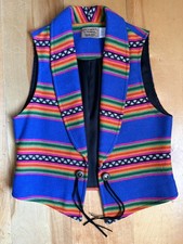 PENDLETON Knockabouts Vtg Vest Women s Large L Wool Southwestern Made In USA