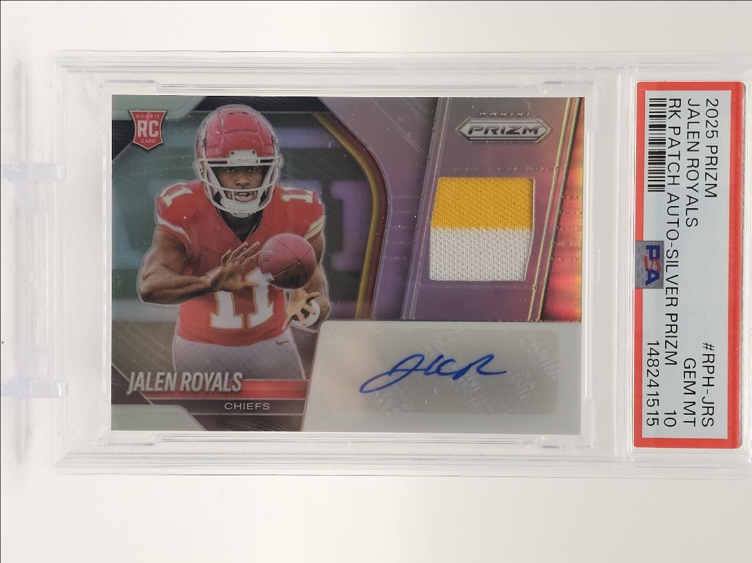 Jalen Royals Panini Prizm Rookie Patch Autographs #RPHJRS Silver Prizm