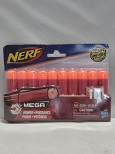 Nerf N-Strike Mega Dart Refill 10 Pack Official Foam Darts New Sealed O14o