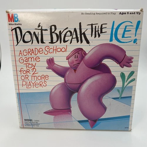 Vintage 1986 Milton Bradley Don't Break the Ice COMPLETE Board Game RARE Boxed