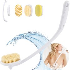 Celestite 20 Long Handle Shower Brush for Body, Back Scrubber for Shower wit...