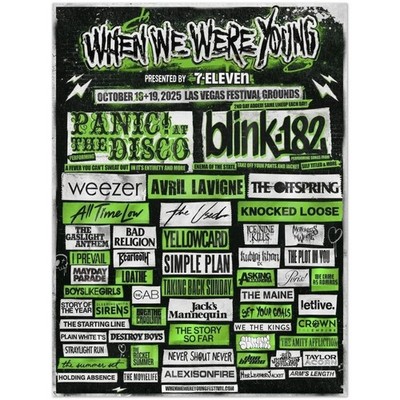 When We Were Young 2025 Las Vegas Festival Music Poster