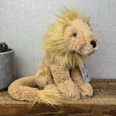 Jellycat Leonardo Löwe Medium Wildkatzenschwanz - sitzender Löwe Beanie Plüsch nicht mehr produziert