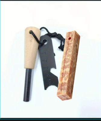 Feuerstahl und Kienspan Block 10x1.5x1.5 cm Fatwood 
