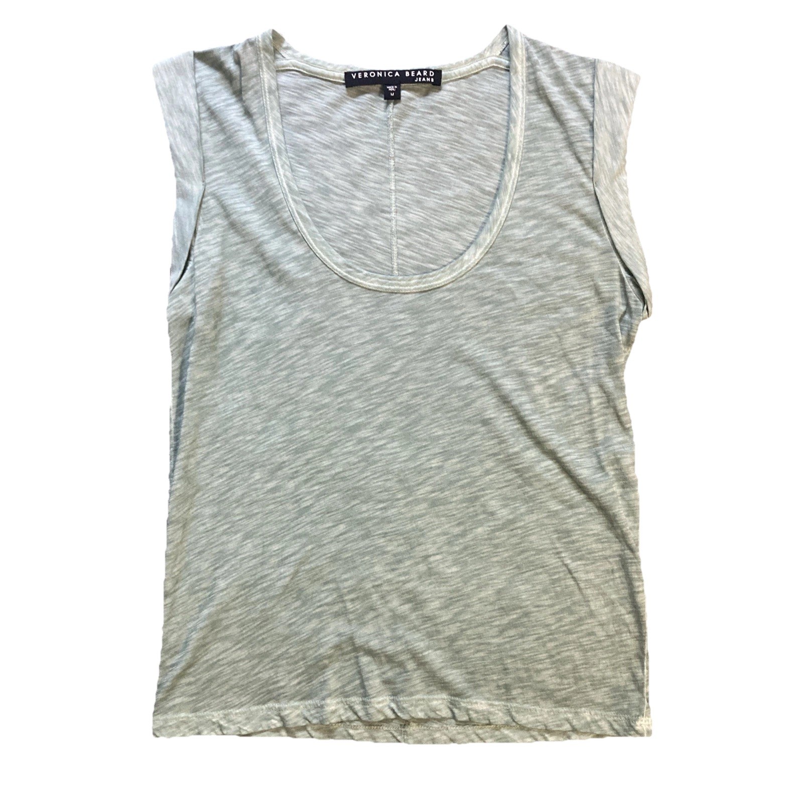 Veronica Beard Elevated Basics Teal Short Sleeve … - image 1