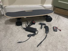 Remote control Electric Skateboard 25.5 inch used 8mph Short Deck Black