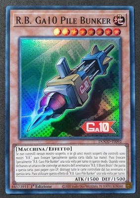 R.B. GA10 BUNKER BATTERIE Super Rare auf Italienisch DOOD-IT092 YUGIOH