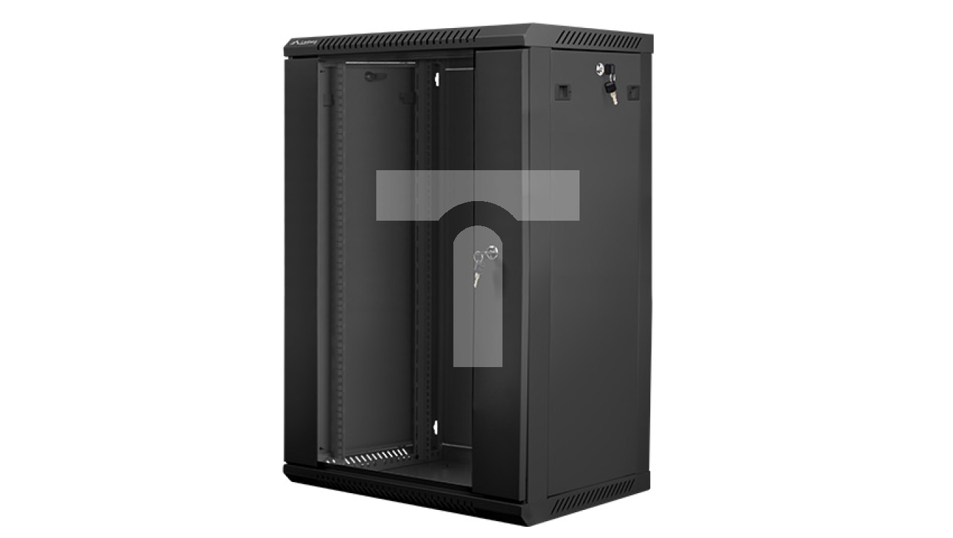 Hanging server cabinet 19 18U 600x450 black LANBERG /to be assembled/ WF01-641