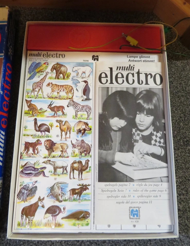 Spiel Multi Electro Elektro Elektronikspiel Jumbo Spiele Vintage 70er Jahre - Bild 2 von 4