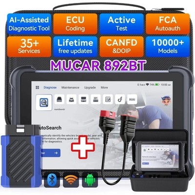 MUCAR 892BT KFZ OBD2 AUTO Diagnosegerät Alle Systeme 35 Reset Bi-direktionale DE