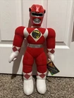 Vintage 1993 Mighty Morphin Power Ranger Red Ranger Action Pal Plush Doll Toy