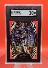 2021 Panini Select Premier Level Zebra Die-Cut #139 Bo Jackson SGC 10 Raiders 