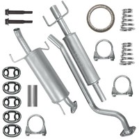 Auspuffanlage SchalldäMpfer Auspuff FüR Opel Astra G 2 II 1.7 TD DTI SchräGheck