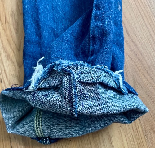Vintage Jordache Jeans Horsehead 29 L 70s Dark Blue Yellow Stitch High Waist vtg - Picture 17 of 22