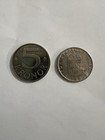 Two Swedish Coins 1991 2002 Sweden Kronor Sverige Circulated — photo 2