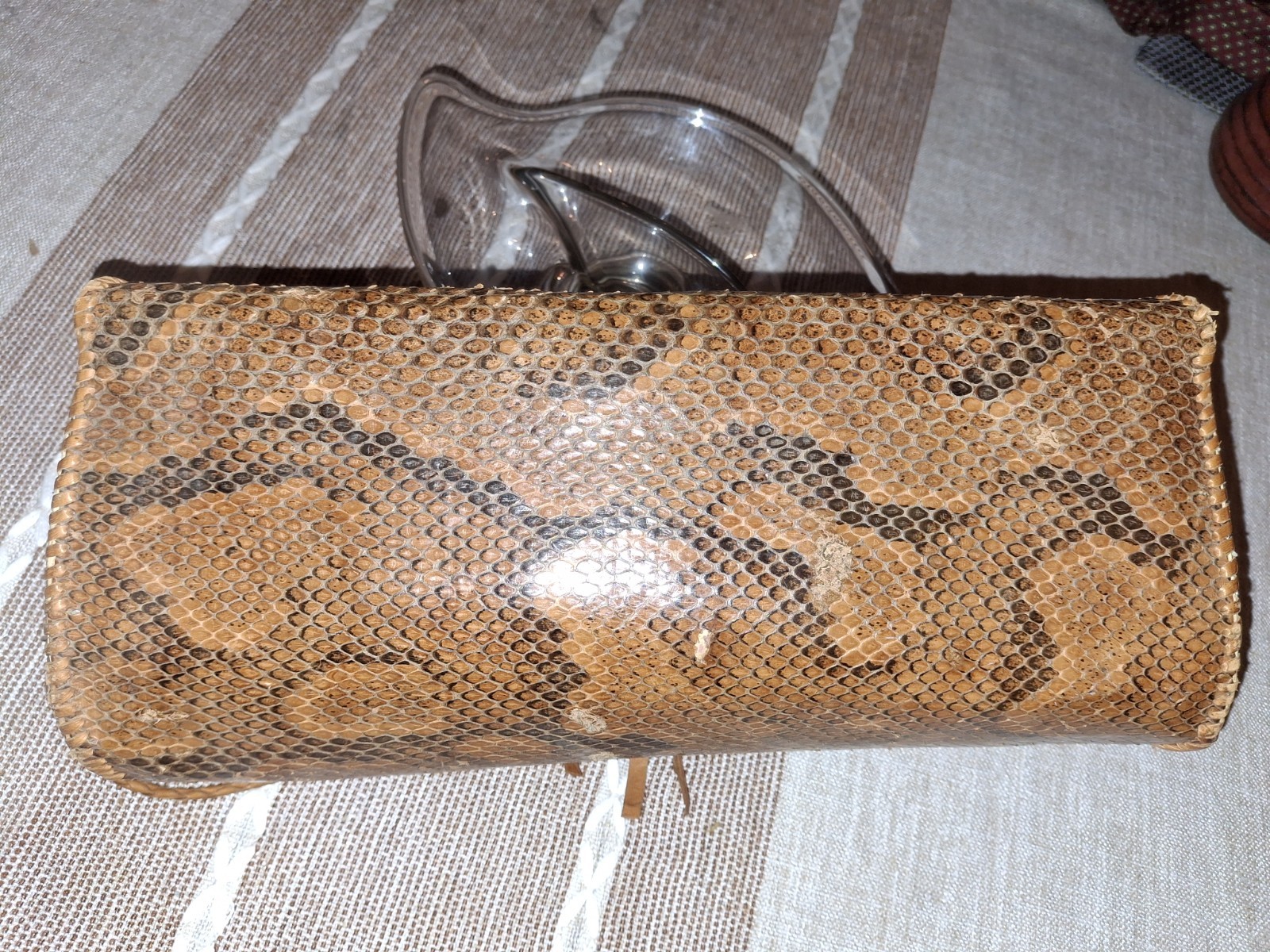 Python Crossbody Purse Genuine Leather. Adjustabl… - image 6