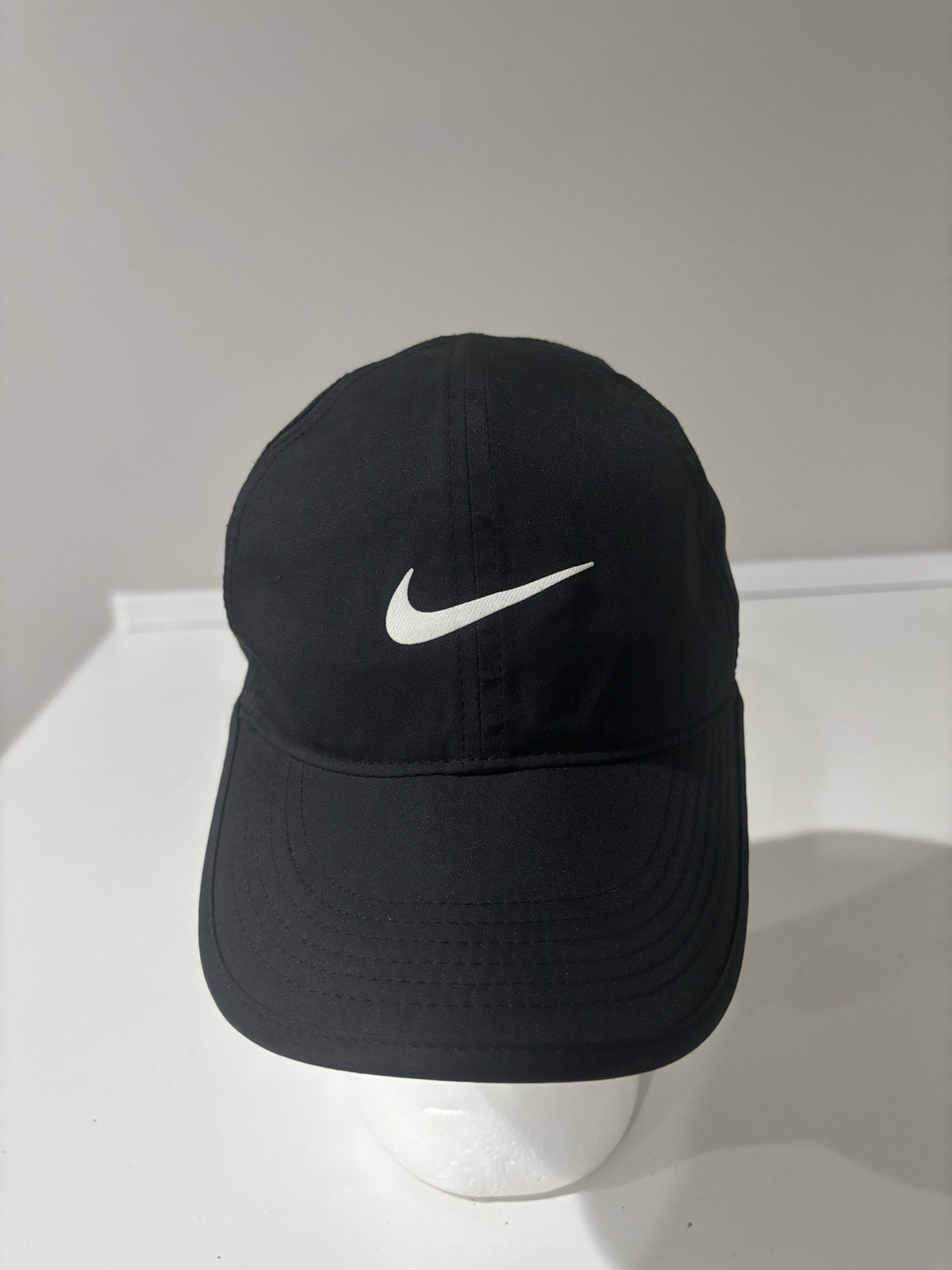 Black Nike Featherlight Dri-Fit Hat 100% Polyester One Size Fits Most