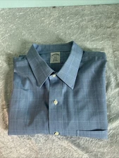 Brooks Brothers Regent Blue /White Men’s Dress Shirt Non Iron All Cotton