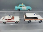 DINKY CORGI SOLIDO POLICE MODELS X 3 - ORIGINAL VINTAGE UNBOXED