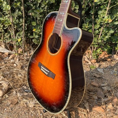 Acoustic Guitar spruce top rosewood fretboard 20frets Sunburst US