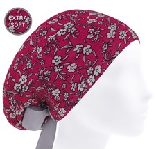 Surgical scrub cap, surgery caps, scrub hats, floral nurse hat