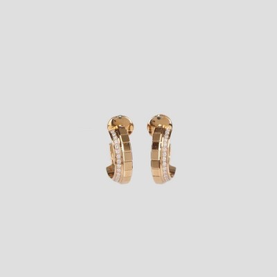 Chopard Ethical 18K Rose Gold Diamond Ice Cube Earrings