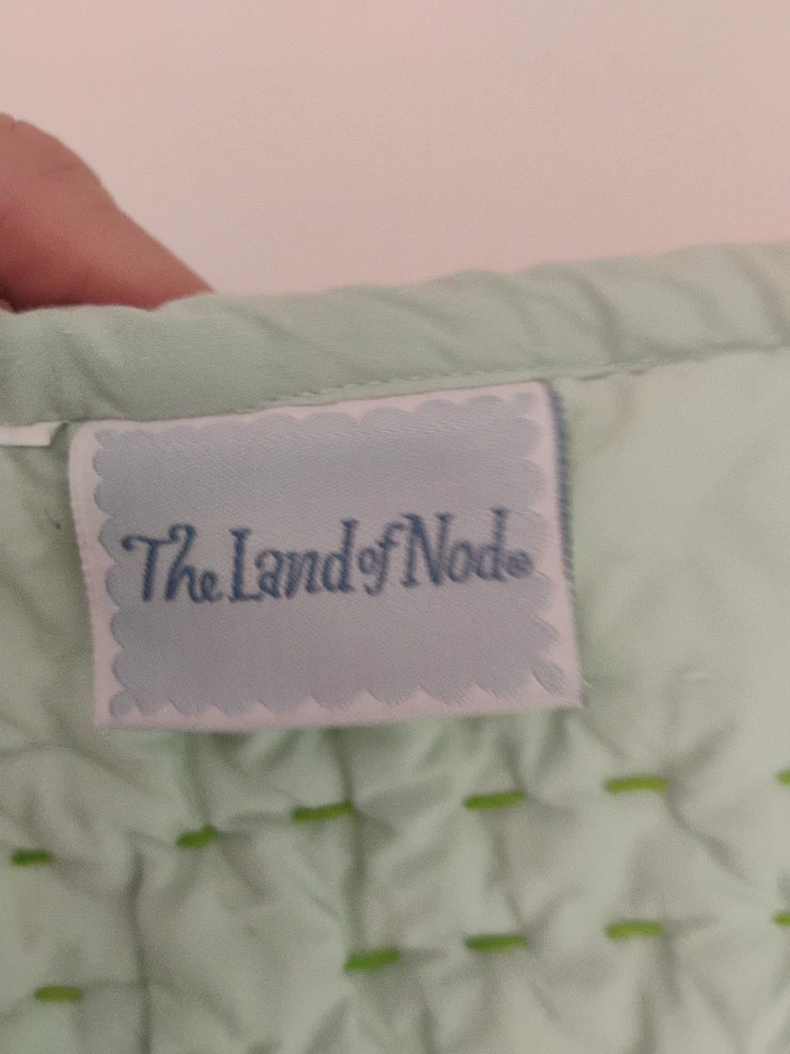 Land of Nod Crate and Barrell Baby Crib Quilt Orange Tree Garden Reversible - Image 3 of 4