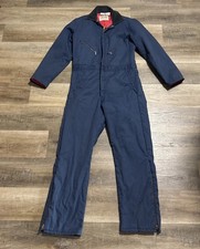 Walls Medium Tall Vintage Blizzard Pruf Insulated Coveralls Mens Navy/Blue USA