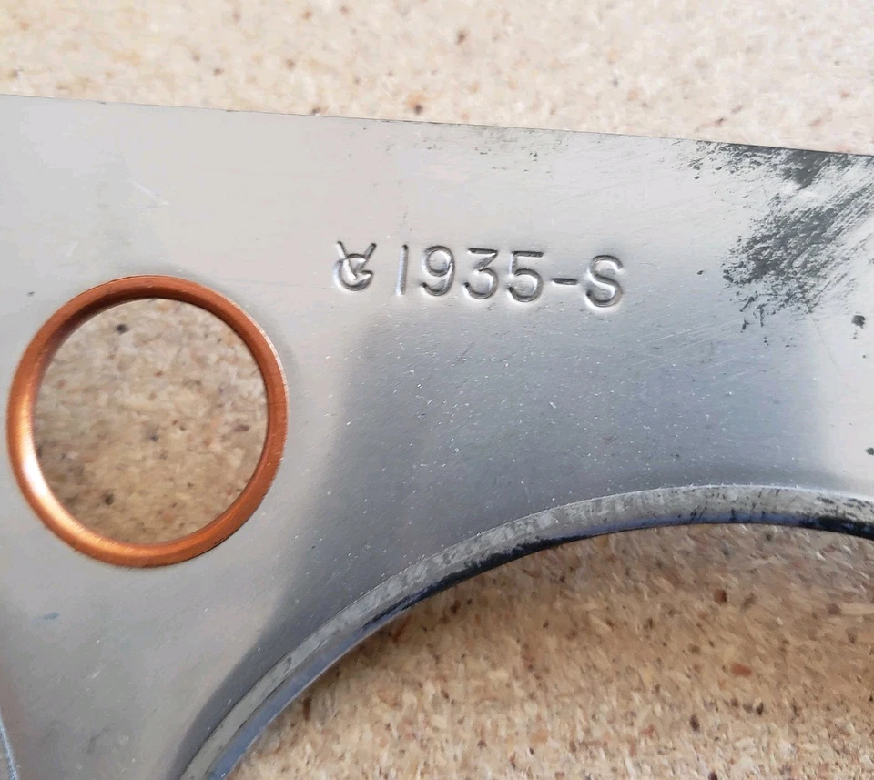 Victor 1935-S GMC 213778 钢头垫圈铜饰边 适用于 1939 - 1962 GM 228 236 — 第 3/4 张图片