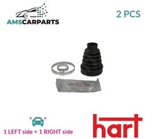 CV JOINT BOOT KIT PAIR FRONT TRANSMISSION SIDED 451 615 HART 2PCS NEW