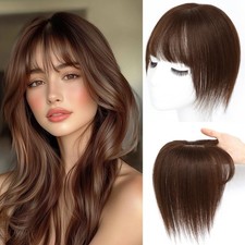 OOPPOO Hair Toppers for Women Real Human Hair 360 3D Cover Toppers Hairpieces f