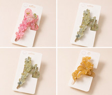Flower Hair Claw Clip set, Multicolor Plastic Floral Pattern, Women  s Casual