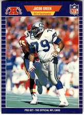 1989 Pro Set #393 JACOB GREEN Seattle Seahawks