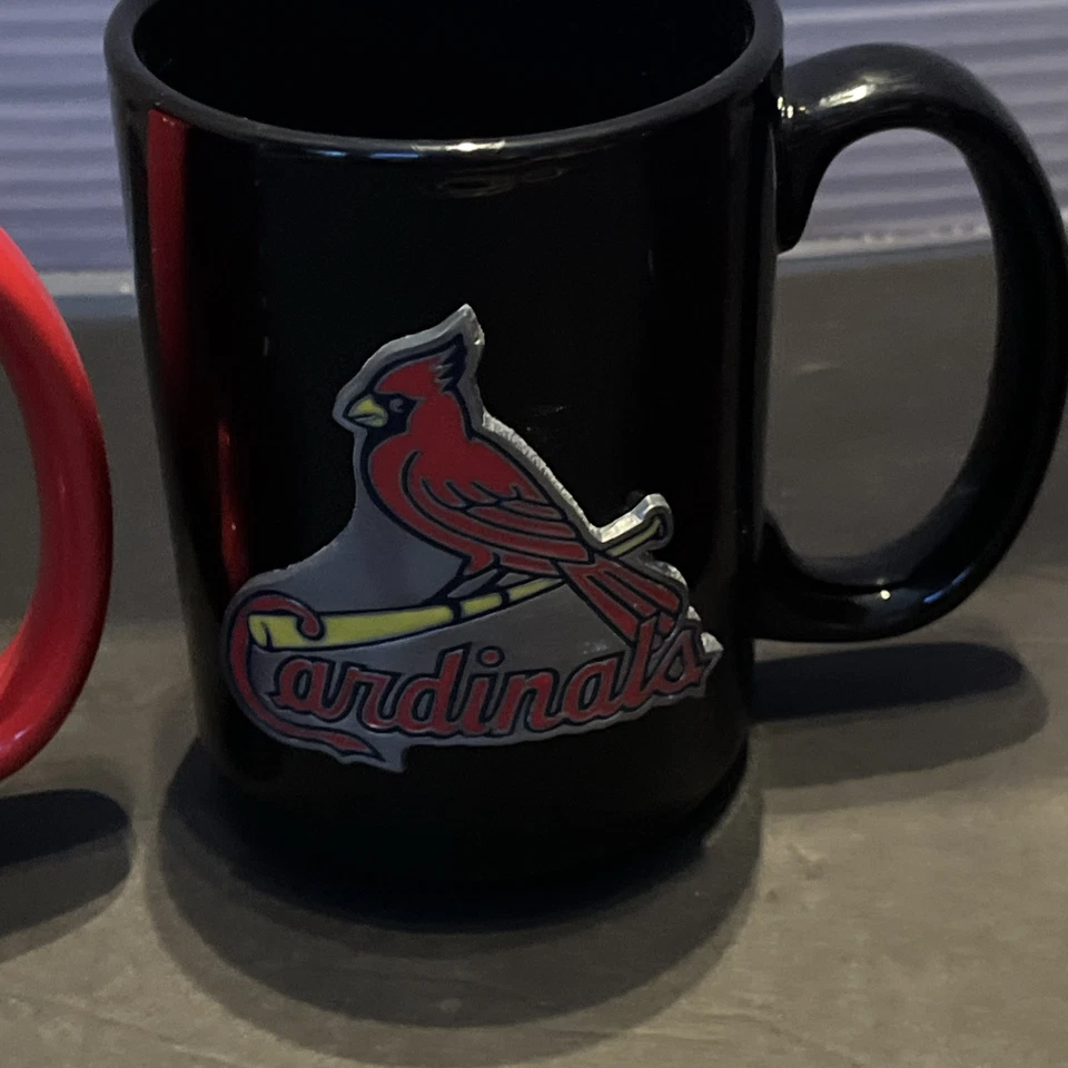 St. Louis кардиналов лот из 3 кружек бейсбол сувенир олова логотип 3D эмблема неиспользованный - Изображение 3 из 4