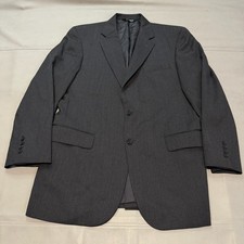 Jos A Bank Blazer Suit Top Men 40R Reg Charcoal Gray 100 Wool 2 Button-5841
