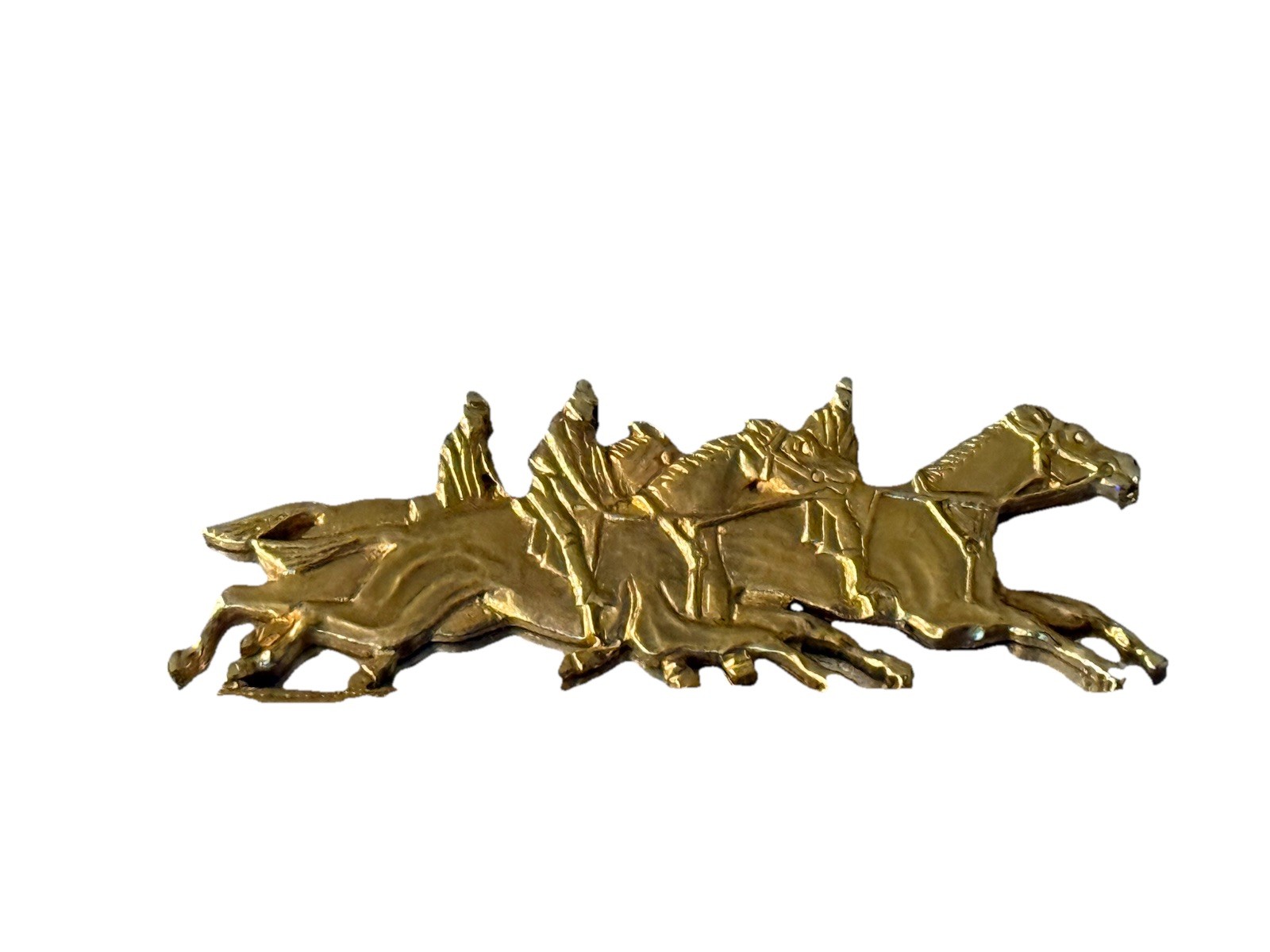 KIRK STIEFF PEWTER COMMEMORATIVE PLAQUE TO FRANK J. DE FRANCIS MEMORIAL DASH.