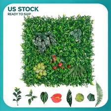 3/6 PCS Artificial Grass Wall Panels 40x40 inch Each Faux Greenery Hedge Balcony