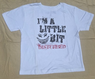 Disturbed Toddler Shirt ''I'm A Little Bit Disturbed'' Band Tee Size 2T