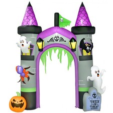 12ft Large Halloween Inflatable Archway, Outdoor LED Yard Display