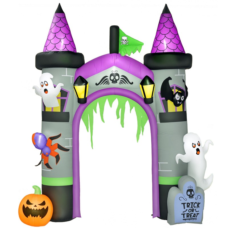 12ft Large Halloween Inflatable Archway, Outdoor LED Yard Display
