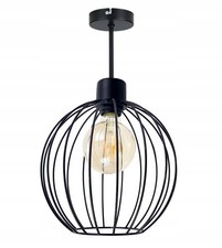 Image of Wire Ball Pendant Light, E27, Single Bulb, Modern Ceiling Chandelier