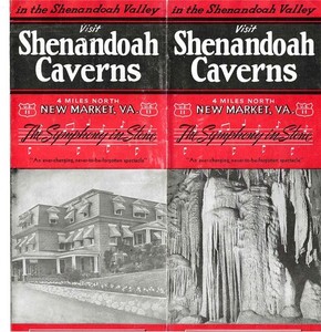 Shenandoah Caverns - New Market, Virginia - Vintage Brochure - Caverns Lodge