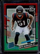 2023 Donruss Will Anderson Jr. Optic Rated Rookie Preview Red & Green Prizm #342