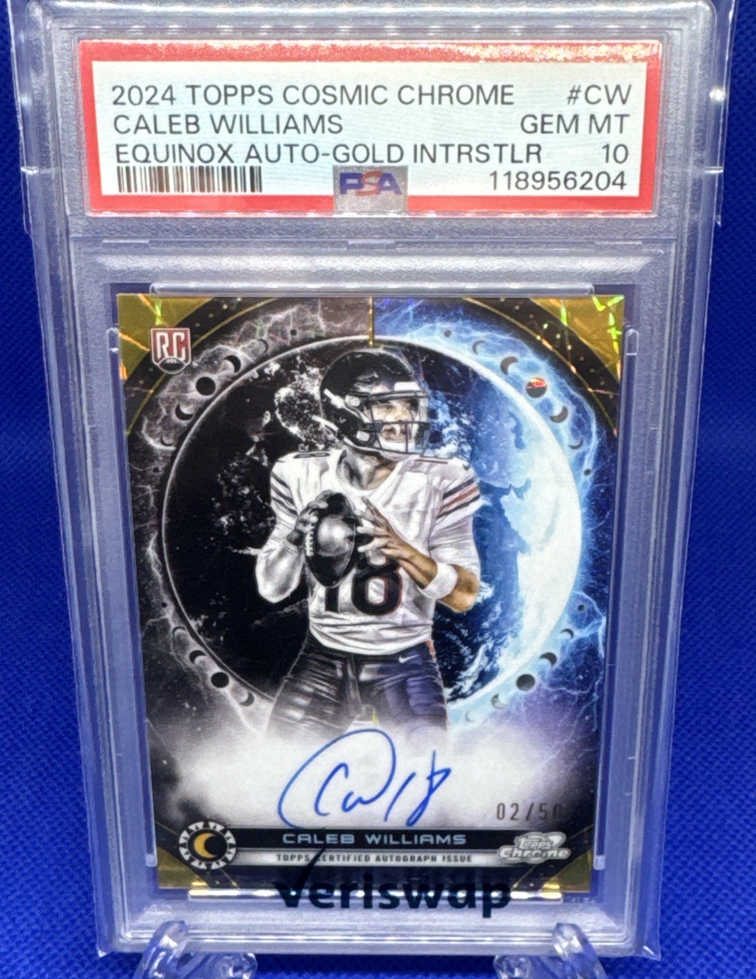 Caleb Williams Topps Cosmic Chrome Equinox Autographs #CW Base
